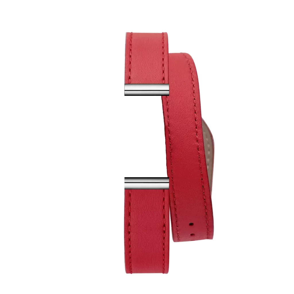 bracelet rouge antares double tour montre