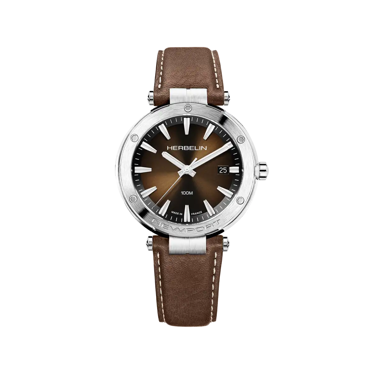 NEWPORT - QUARTZ - BRUN & CUIR BRUN