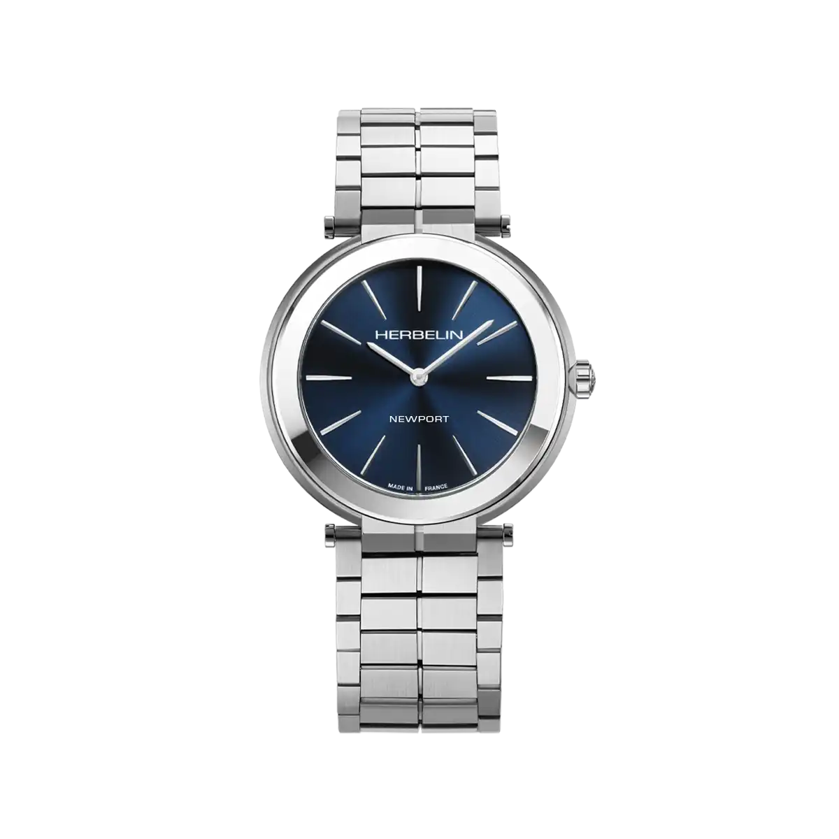 NEWPORT SLIM - QUARTZ - BLEU & ACIER