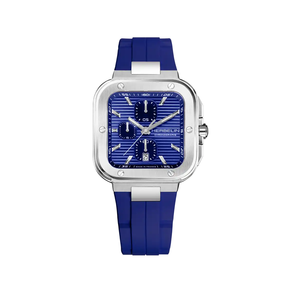 CAP CAMARAT SQUARE - CHRONOGRAPHE - BLEU & FKM BLEU