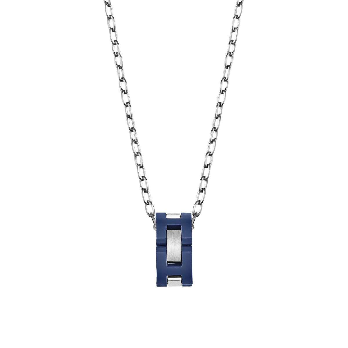 COLLIER CAP CAMARAT - ACIER & CÉRAMIQUE BLEUE