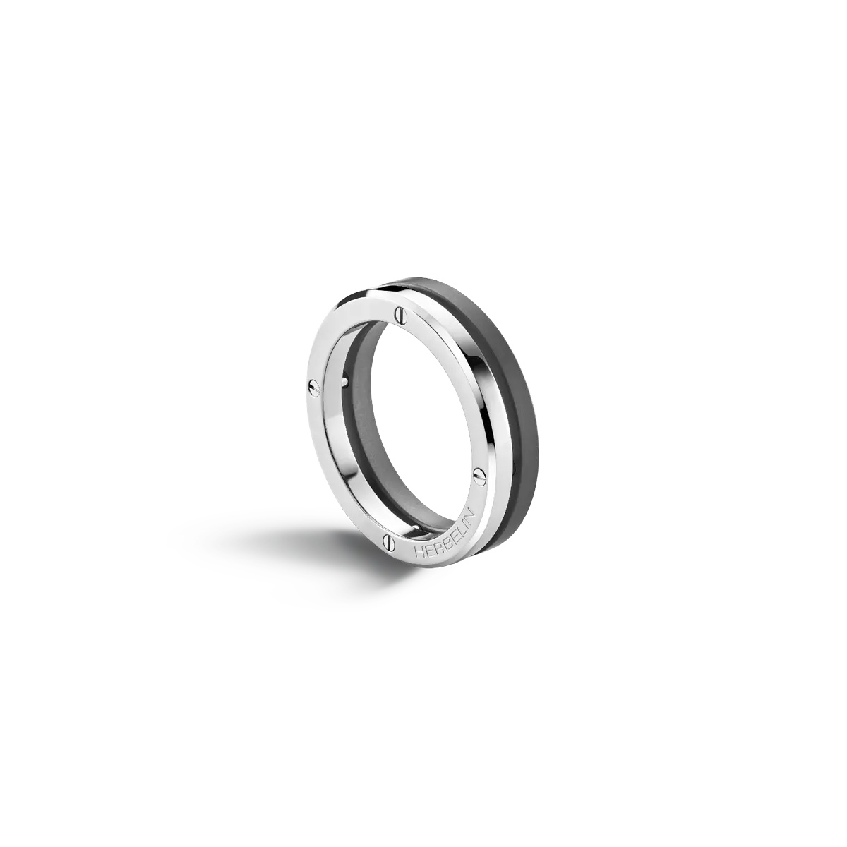 BAGUE NEWPORT DUO - ACIER & TITANE