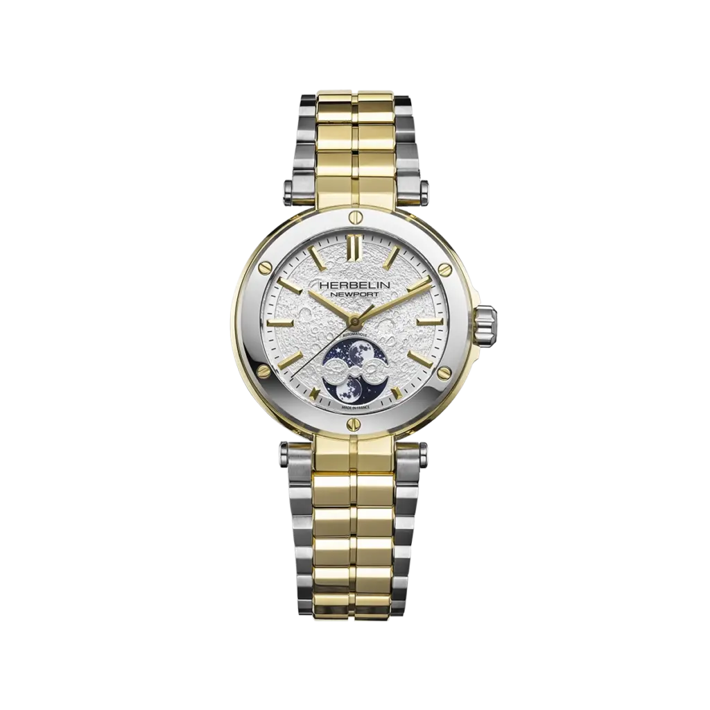 montre automatique femme herbelin bicolore