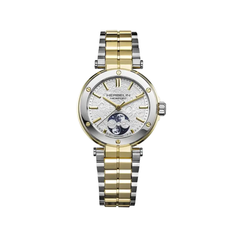 montre automatique femme herbelin bicolore