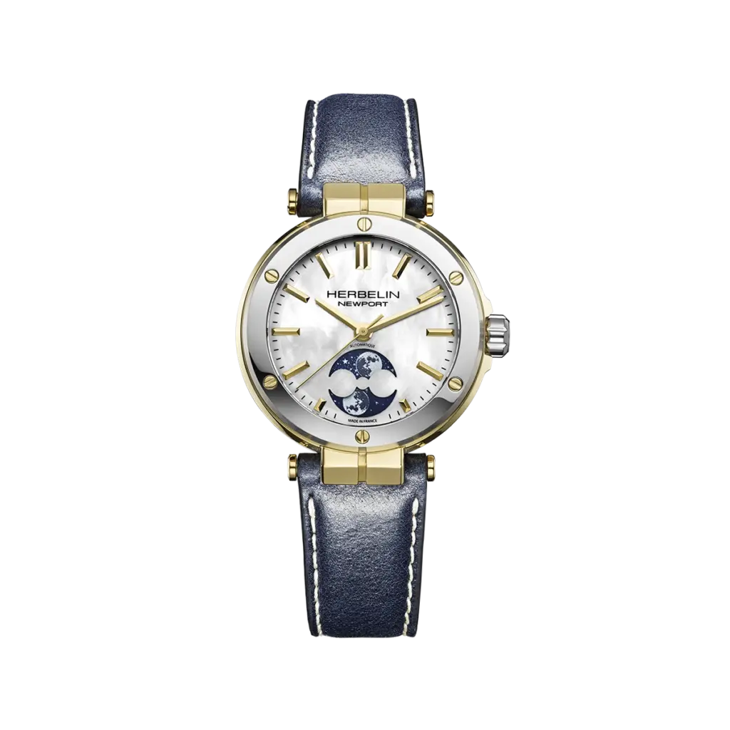 montre automatique femme herbelin nacre