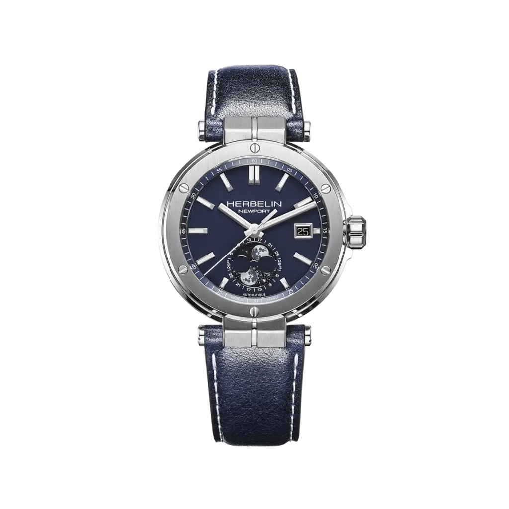 montre automatique homme herbelin bleu